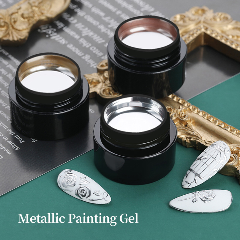 Resin Art Rose - BORN PRETTY 5ml Metal Gel Nail