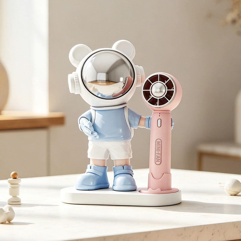 Resin Art Wedding Gift - Home Decor Creative Astronaut Statues Fan