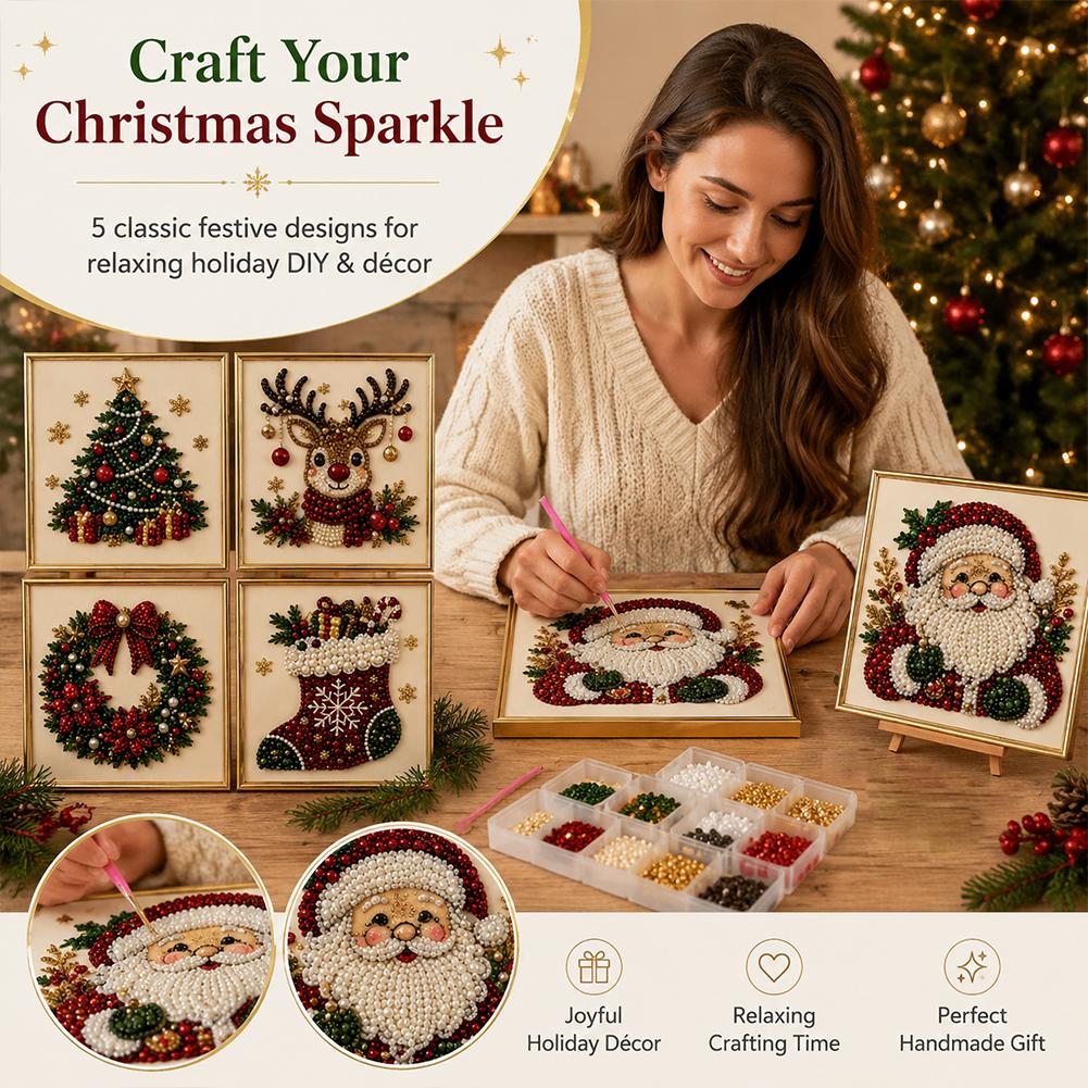 Christmas Santa Claus Pearl Ar - Resin Art Work review and price