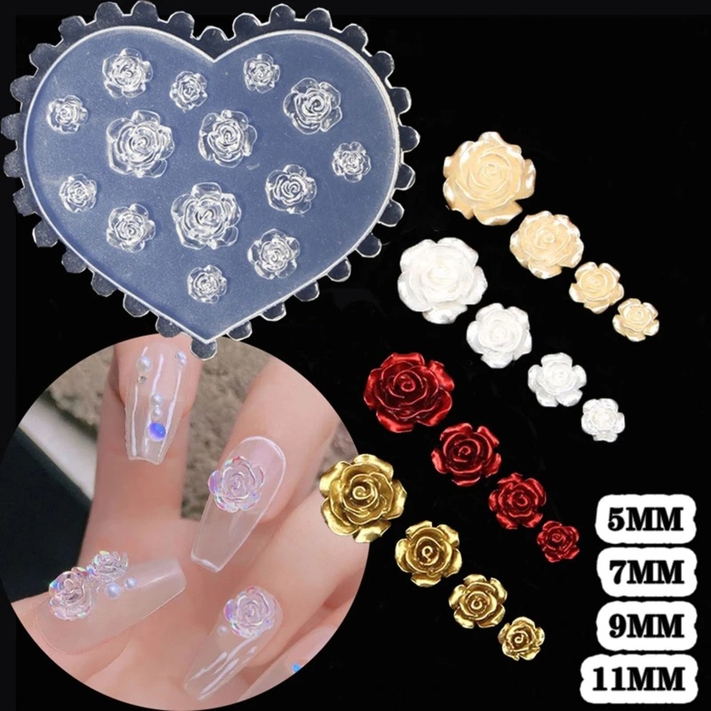 3D Rose Flower Nail Art Decora - Resin Art Rose review and price