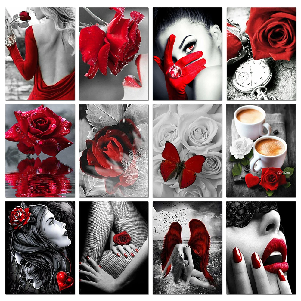 5D Diamond Painting Flower Ros - Resin Art Rose review and price