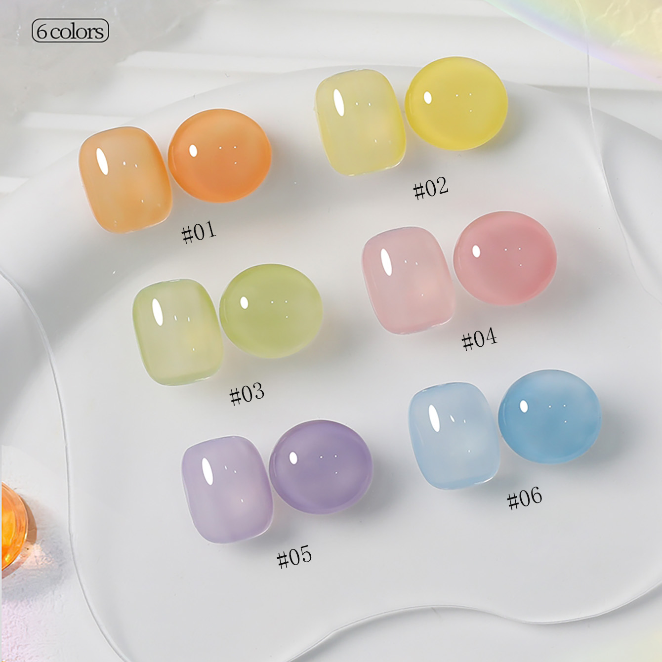 1-6pcs PSK New Macaron Candy O - Resin Art Equipment review and price